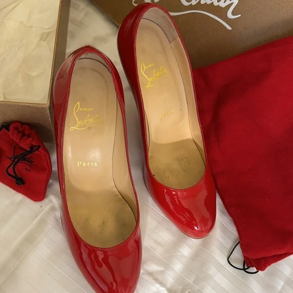 Christian Louboutin Red pump size 38.5 AUTHENTIC - Picture 4 of 8